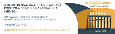 SEMEG 2024. X Reunión Anual Sociedad Española de Medicina Gerontológica. Segovia 11-13 Abril 2024